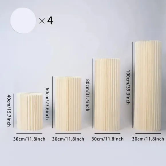 Buffetstativ, Klart PVC-material, Robust och Elegant Design,vit 40 60 80 100
