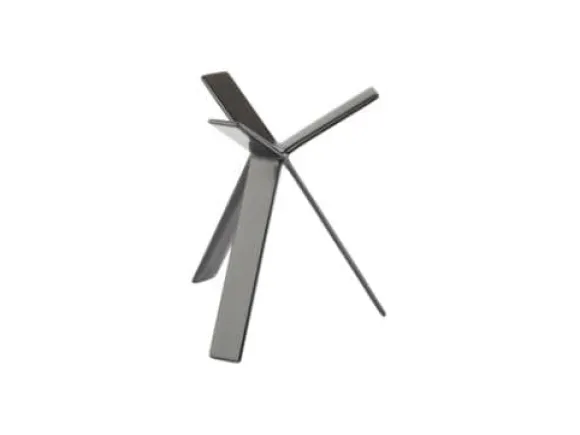 Bufféställ STAR 18 cm gummibelagd metall svart,2 st/pk