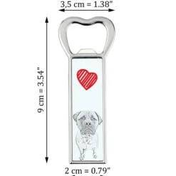 Bullmastiff, Bulmastiff - flasköppnare med en hund, personlig kylöppnare, unik present till en man från Art-Dog