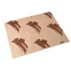 Burgerpapper 300x400 mm 40 gr naturligt fettfast papper med brunt tryck Brown FSC,1000 st/krt