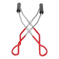 Burkklämma Multifunktionell Rostfri Stål PP Skållningsskyddande Tallriksklämma Köksverktyg (Röd)
