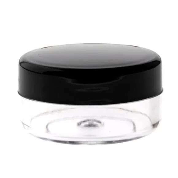 Burk med lock 5 ml plast för krämer och salvor x10