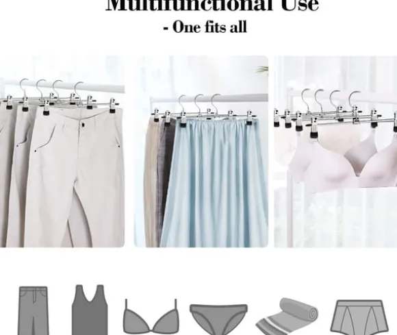 Byx-/kjolgalge med clips 10-pack