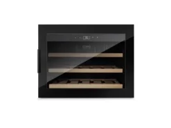 Caso WineSafe 18 EB Black, Vinkylare med kompressor, Inbyggd, 18 flaska/flaskor, 60 W, A, Svart