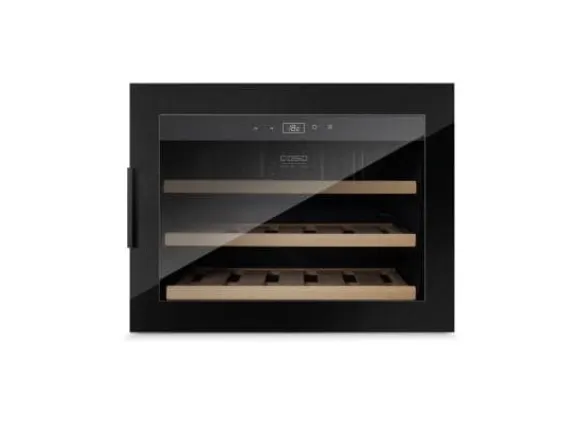 Caso WineSafe 18 EB Black, Vinkylare med kompressor, Inbyggd, 18 flaska/flaskor, 60 W, A, Svart