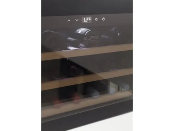 Caso WineSafe 18 EB Black, Vinkylare med kompressor, Inbyggd, 18 flaska/flaskor, 60 W, A, Svart
