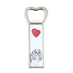 Cavalier King Charles Spaniel - flasköppnare med en hund, personlig kylöppnare, unik present till en man från Art-Dog