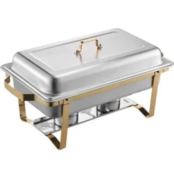 Chafing Dish Bufféset, 4-pack, Rostfritt stål, Guld