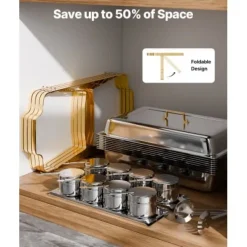 Chafing Dish Bufféset, 4-pack, Rostfritt stål, Guld