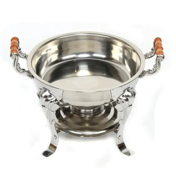 Chafing dish buffévarmare - Rund modell - 3 l - Rostfritt stål - Storlek S - Modern stil - Silver