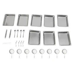 Chafing Dish Buffévarmare - Set - 4-pack - 9 L - 53 x 33,5 cm - Höjd 30 cm - För ca 10 personer - Ljusgrå