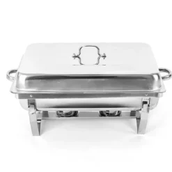 Chafing Dish Matvarma, Stor 7,5L Kapacitet, Hållbar Rostfritt Stål,Silver