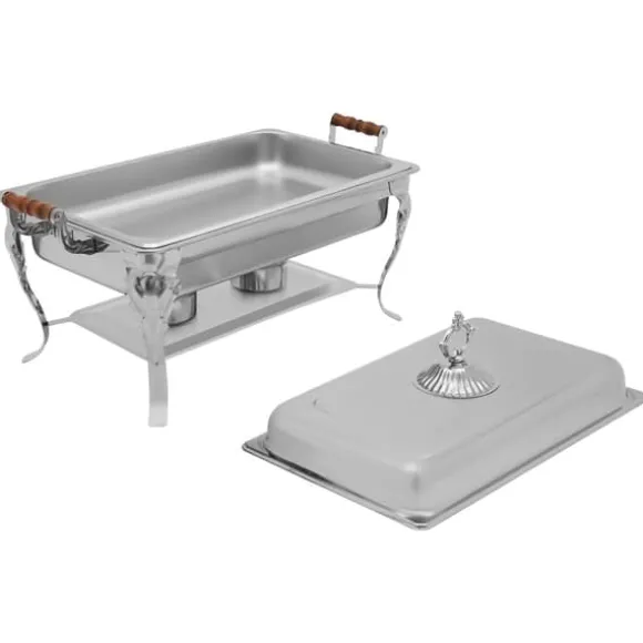 Chafing Dish, Rostfritt Stål, 2,38 Gallon, Justerbar Värme, Hållbar Design, Lämplig för Evenemang