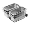 Chafing Dish, Rostfritt Stål, Set om 6,6st 4tum