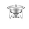 Chafing Dish Set, Rostfritt Stål, Platsbesparande Design,Silver