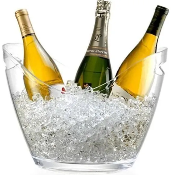 Champagnehink 3 flaskor - För Champagne, Ishink - Genomskinlig