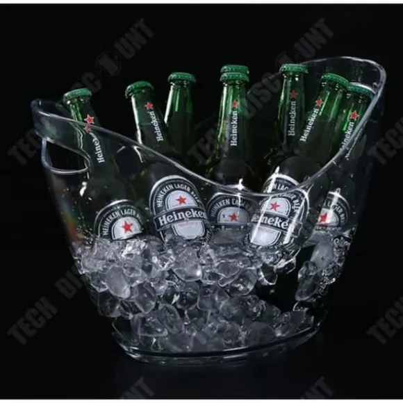 Champagnekylare - TD® - 3 Flaskor - Transparent - Robust Plast - Kylare