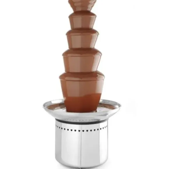 Chokladfonduefontän 5 nivåer, stål, 265 W - Hendi 274156