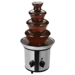 Chokladfontän - Elektrisk - 4 nivåer - 170 W - Stor kapacitet - Fest & bröllop - Silver