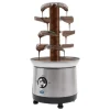 Chokladfontän - GTH-001E-2 - 4 Våningar - 430 Rostfritt Stål - Chokladsmältare 1,2 L - 150–190 W, 220–240 V 50 Hz