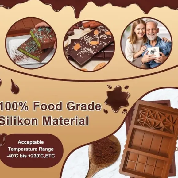Chokladform Dubai 3-i-1, Silikon, BPA-fri