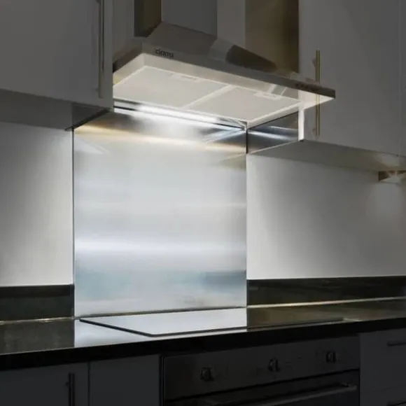 CIARRA dekorativ huva 60cm A++ 2st Kolfilter 370m³/h Återvinning eller evakuering 3 hastigheter INOX
