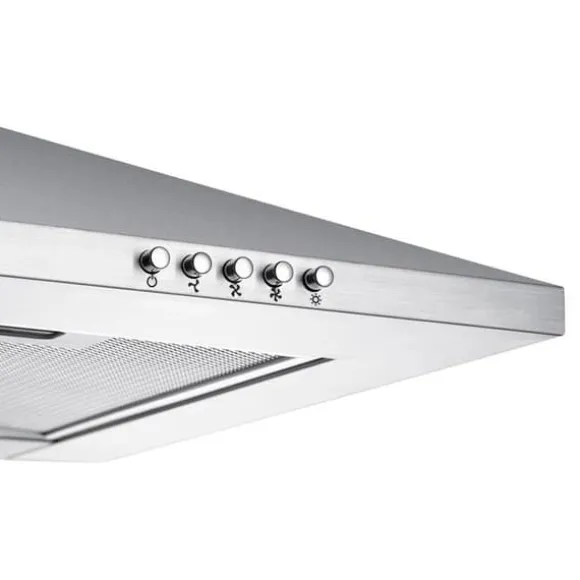 CIARRA dekorativ huva 60cm A++ 2st Kolfilter 370m³/h Återvinning eller evakuering 3 hastigheter INOX