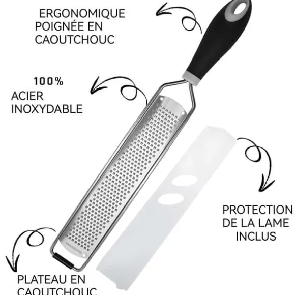 Citrusrasp - Professionell - Manuell - Rostfritt stål - 36,5 cm - Diskmaskinssäker