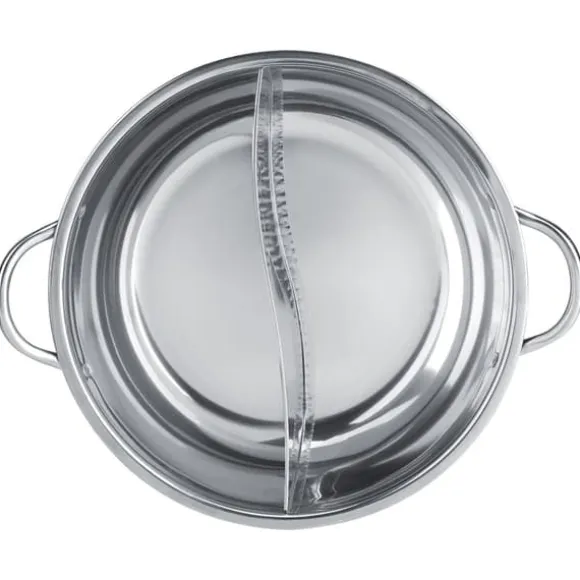 27 cm rostfritt stål Dual Flavor Hot Pot för induktionsspisar