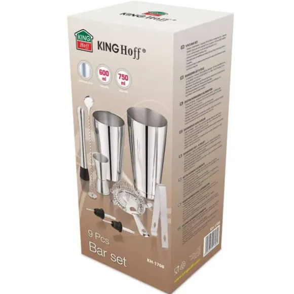 Cocktailbartenderset i 9 delar. KINGHOFF KH-1708 Shaker
