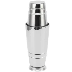 Cocktailmixer 304 rostfritt stål glansigt med botten diskmaskinssäker Boston Shaker för hemmabar silver