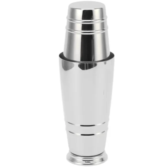 Cocktailmixer 304 rostfritt stål glansigt med botten diskmaskinssäker Boston Shaker för hemmabar silver