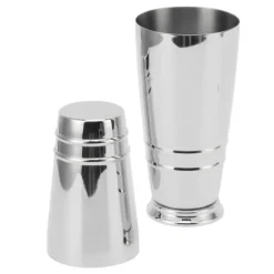Cocktailmixer 304 rostfritt stål glansigt med botten diskmaskinssäker Boston Shaker för hemmabar silver