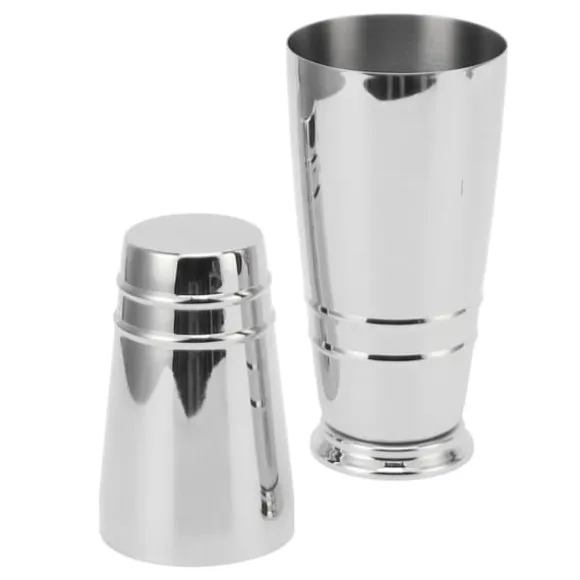 Cocktailmixer 304 rostfritt stål glansigt med botten diskmaskinssäker Boston Shaker för hemmabar silver