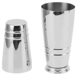 Cocktailmixer 304 rostfritt stål glansigt med botten diskmaskinssäker Boston Shaker för hemmabar silver