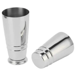 Cocktailmixer 304 rostfritt stål glansigt med botten diskmaskinssäker Boston Shaker för hemmabar silver