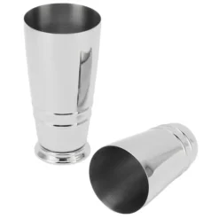 Cocktailmixer 304 rostfritt stål glansigt med botten diskmaskinssäker Boston Shaker för hemmabar silver