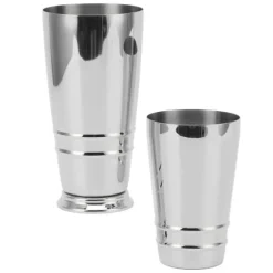Cocktailmixer 304 rostfritt stål glansigt med botten diskmaskinssäker Boston Shaker för hemmabar silver