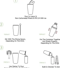 Cocktail Mixer Set - 5 delar