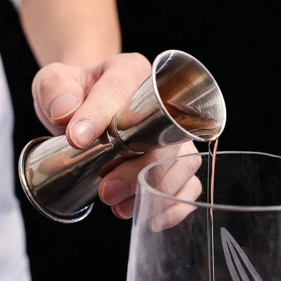 Cocktail set Dubbel shaker 750ml Rostfritt stål Silver 10 delar