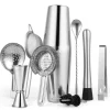 Cocktailset i rostfritt stål – 10-delars boston shaker kit