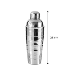 Cocktailshaker - Fackelmann - 750 ml - Rostfritt stål - 26 x 8,5 x 8,5 cm - Grå