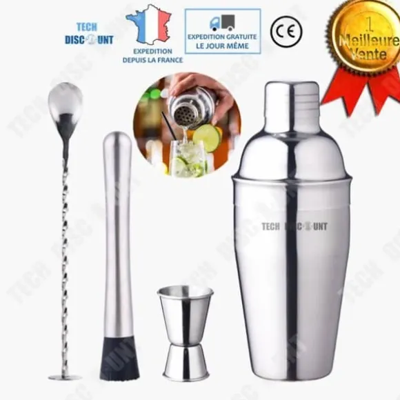 Cocktailshaker - TD® - 550 ml - Rostfritt stål - Verktygset - Silver