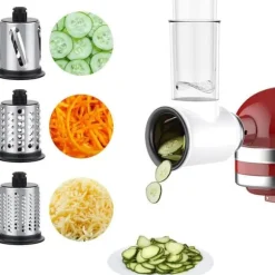 COFUN Tillbehör Köttkvarn och Grönsaksskärare för KitchenAid - Multifunktionell