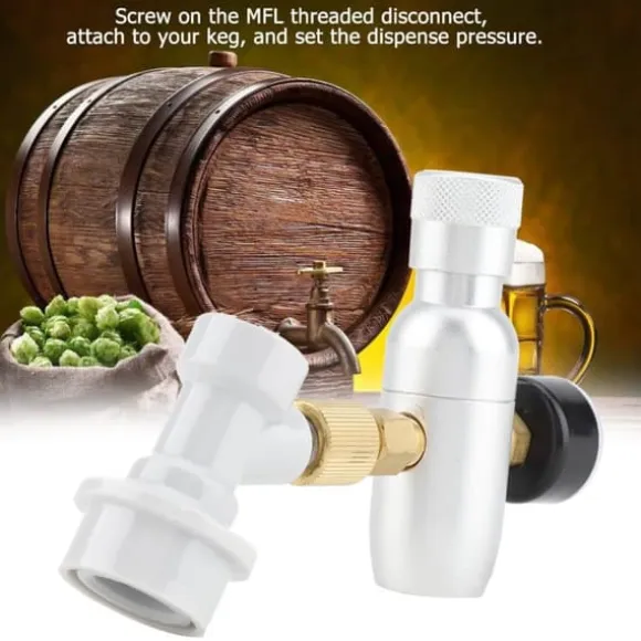 CO2-laddarsats för hemfatölstank - Regulator och gasavstängning ingår (0-150 PSI)