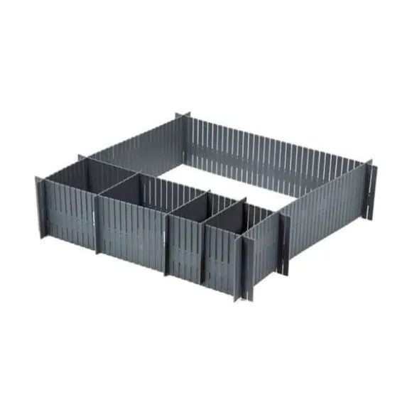 COMPACTOR Dragseparator Free - 6 plattor - Polystyren - 44xH10 cm - Grå