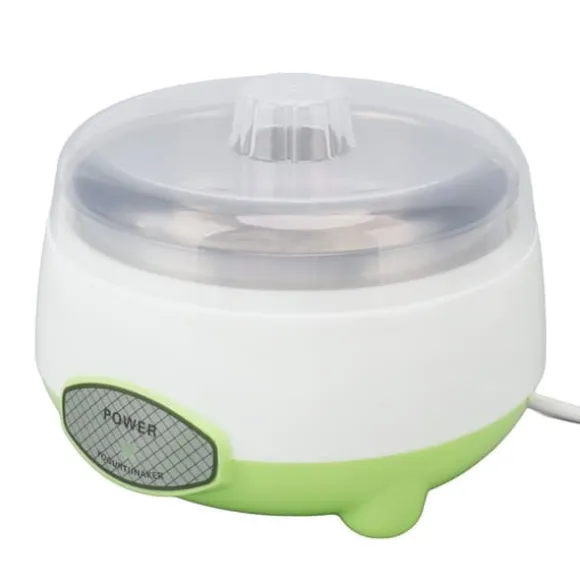 Compact Yoghurt Maker Machine Rostfritt stål behållare Yoghurt Maker för hemmagjord DIY Yoghurt Grön 15W EU Plug 220V
