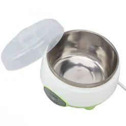 Compact Yoghurt Maker Machine Rostfritt stål behållare Yoghurt Maker för hemmagjord DIY Yoghurt Grön 15W EU Plug 220V
