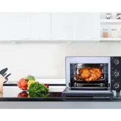 CONTINENTAL EDISON CEMF35B4 - Elektrisk miniugn 35L svart - 1500W - Rotisserie, Naturlig konvektion