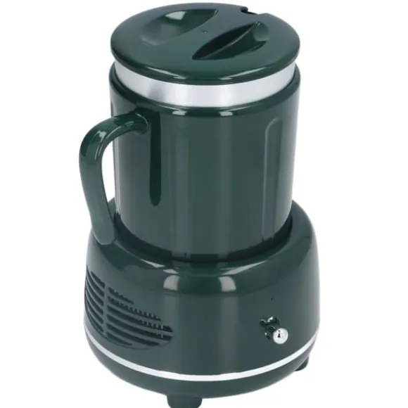 Cooler Warmer Cup Snabbkylning Uppvärmning Enkel kontroll Böjt handtag Halkskyddade kuddar Kaffevärmare för kaffebjörn Flaska Grön